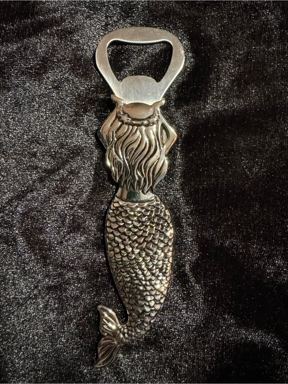 Mermaid Bottle Opener - Silver Decorative Bar Accessory